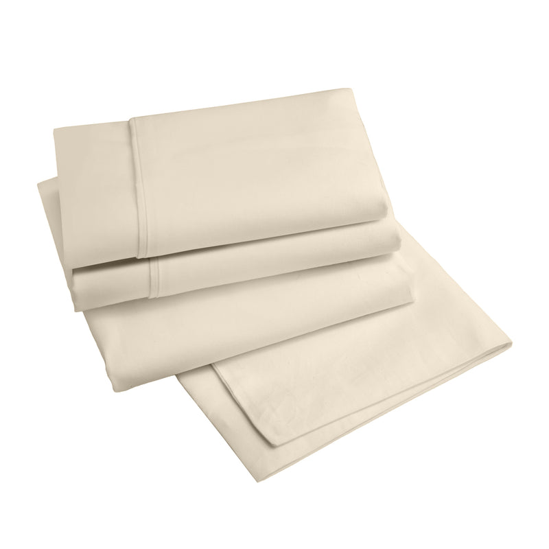 Renee Taylor 1500 Thread Count Pure Soft Cotton Blend Flat & Fitted Sheet Set