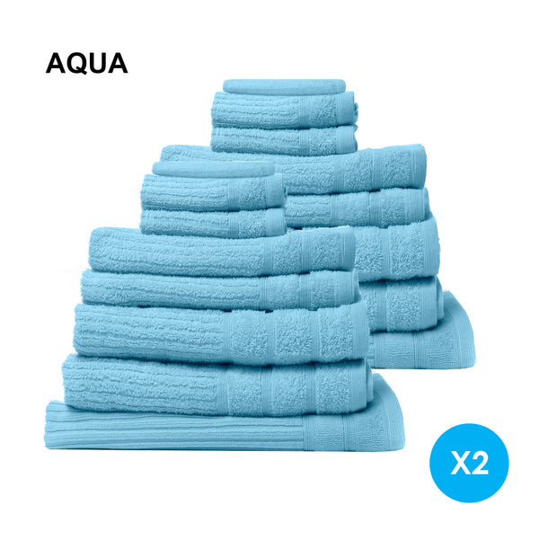 Royal Comfort Cotton Eden Towel Set 600GSM Luxurious Absorbent